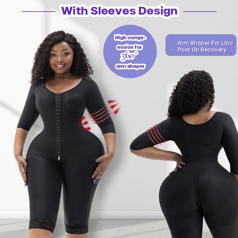 Wholesale Compression Garment Hip Enhancer Shaper Long Sleeve Bbl Shapewear Post Surgery Op Fajas Colombianas Reloj De Arena