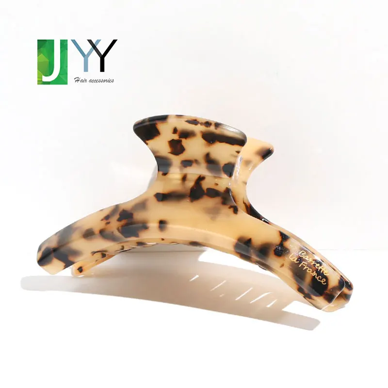 custom 11cm extra large claw clips logo acetate xl tortoise hair claw leopard hair clamp women eco friendly hair clips for women