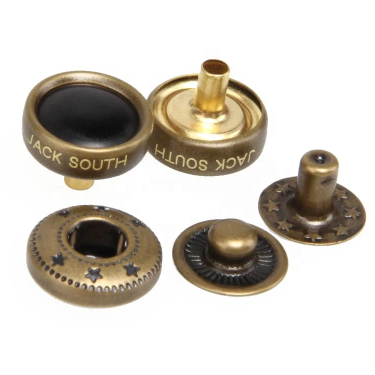 Пользовательский 15 мм пластиковый скрытый латунный пресс-гвоздик, металлическая пружинная защелкивающаяся кнопка