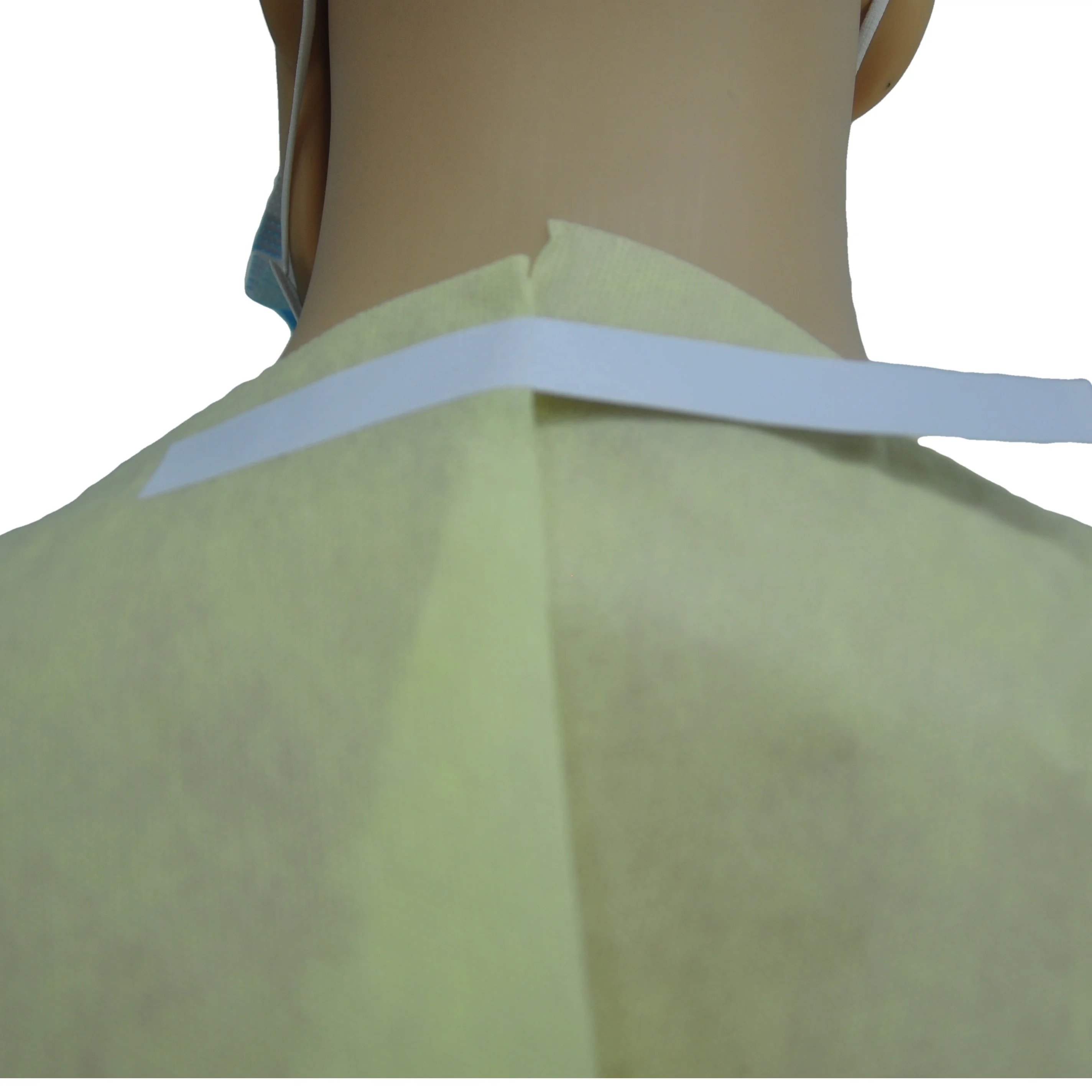 Waterproof yellow SMS Surgical Gowns Ce Iso Approved  Disposable Sterile Isolation Gowns Medical Protective Clothing Oem