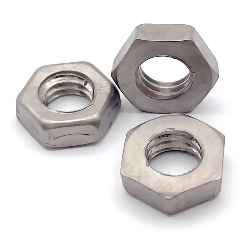 Titanium Nut Thin M3 M4 M5 M6 M8 M10 M12 M16 M20 Hex Thin Nut Din439 Hexagon Thin Nuts