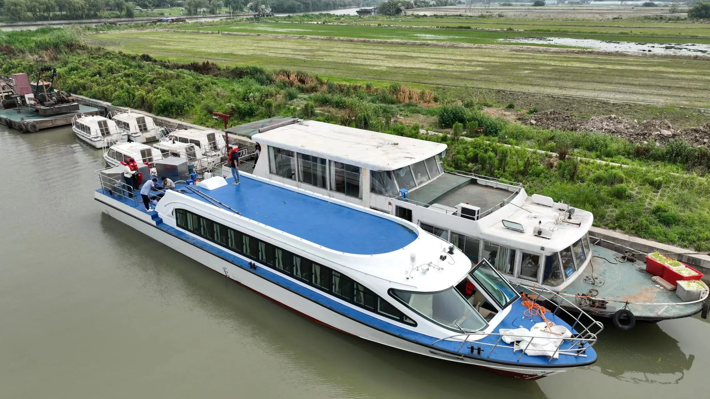 Grandsea 77ft steel material passenger boat Sea Coastal Sea Fast Speed Transportation Vessel for sale