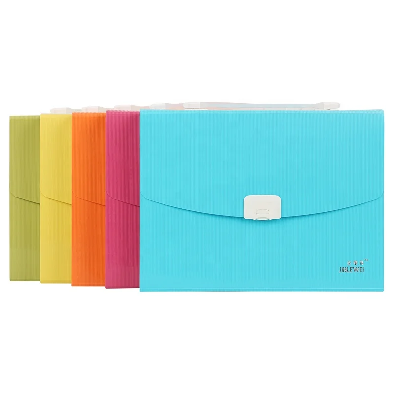 Wholesale Office School Stationery Products Paper Protector Bag Expanding Handle File Organizer Folder
