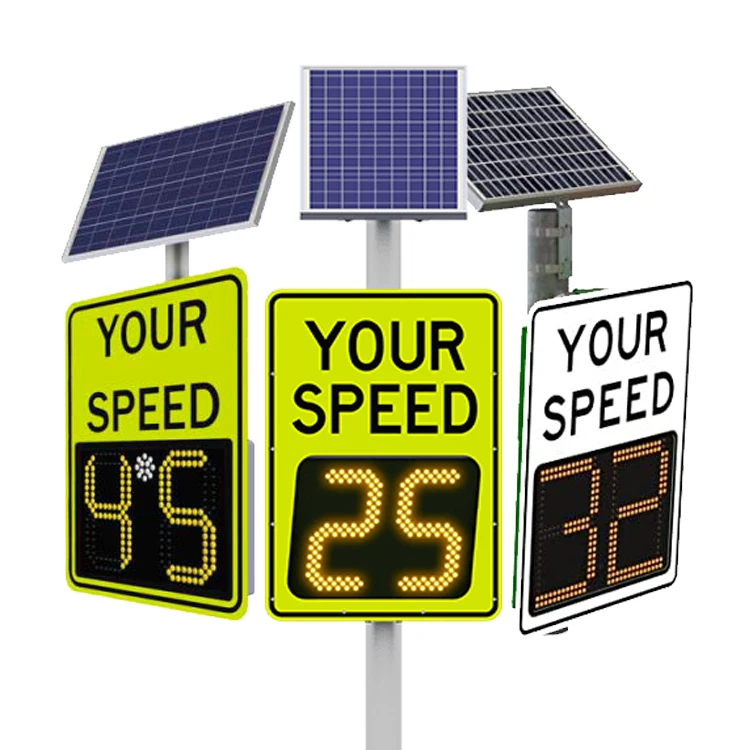 Custom Digital Rader Speed Detective radar Sign Solar Powered Limit Board Led Display Factory Price for Sale