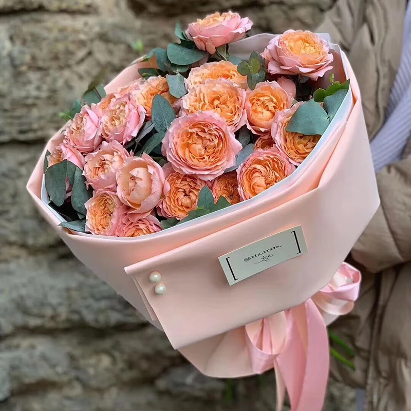 Oxford paper floral bouquet wrapping paper solid color waterproof bag floral paper florist flower packing materials