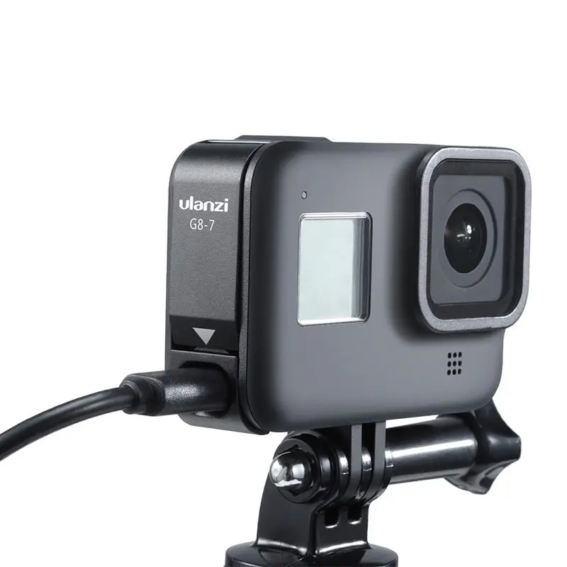 ULANZI G8-7 Protective Cover for Gopro Hero 8 Black Battery Case Cover Type-C Charging Port Adapter Vlog Accessory for Gopro