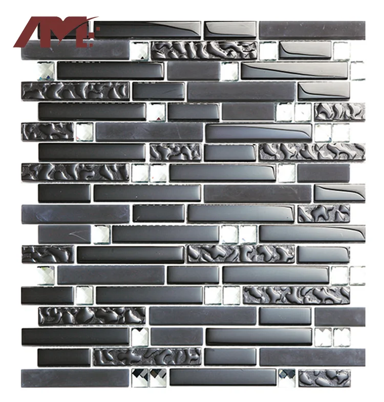 china factory light green bathroom wall crystal glossy glass mosaic tile