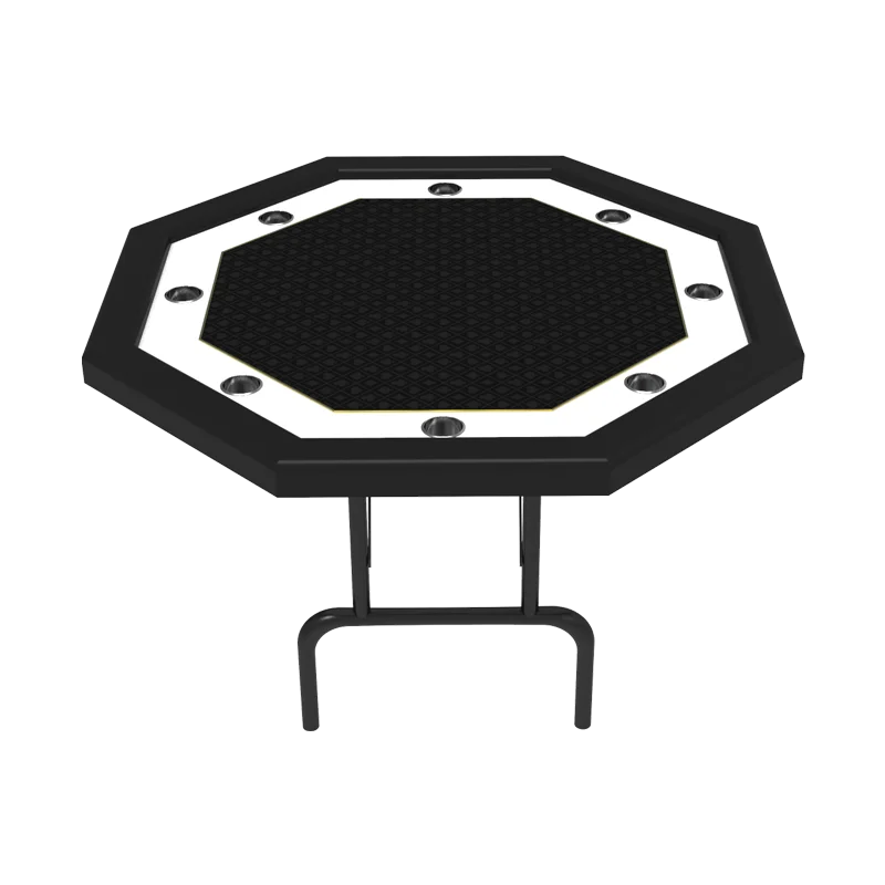 YH оптовая продажа восьмиугольный прочный складной стол для азартных игр и покерных карт с войлочным ковриком