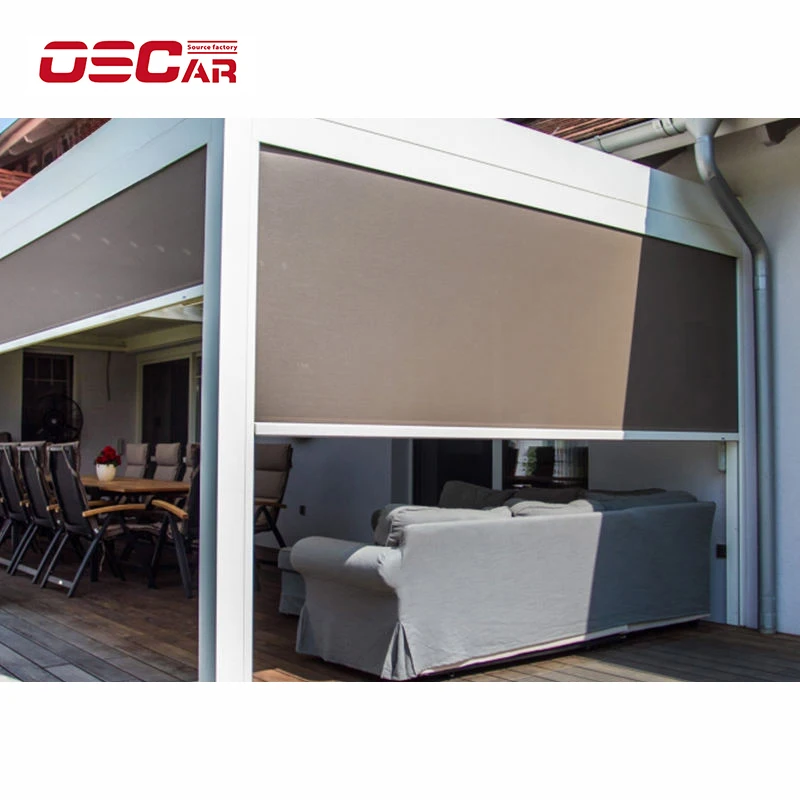 Top Quality Double Hinged Horizontal windproof Fauxwood Plantation Shutters Blinds PVC For Sliding Glass Doors interior