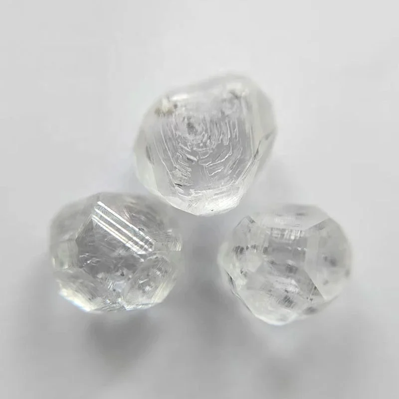 Uncut Rough Lab Grown Diamond 0.8-6CT A+ A B Synthetic HPHT Diamond White HPHT Rough Diamond
