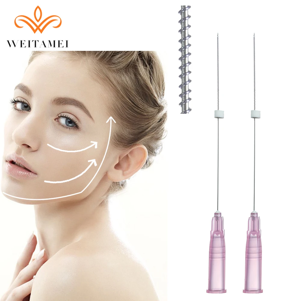 26G 90mm Sharp Needle PCL Thread Mono Screw For Face Filling Thread Lifting Pcl Thread