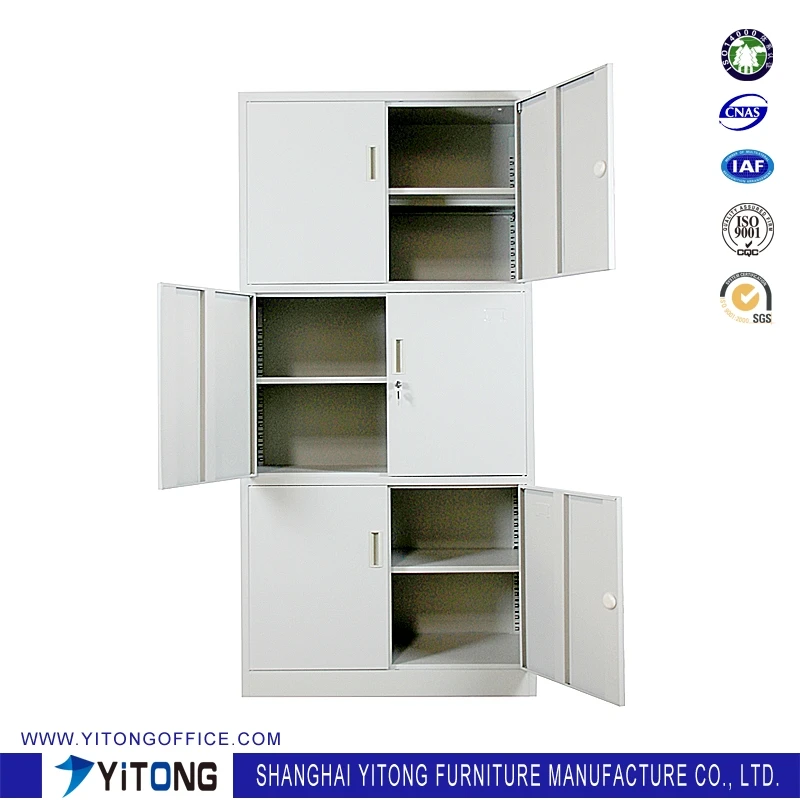 YML Wholesale Vertical 3 Door Metal Steel Filing Cabinet Fireproof Safes Storage Filing Cabinet With Lock