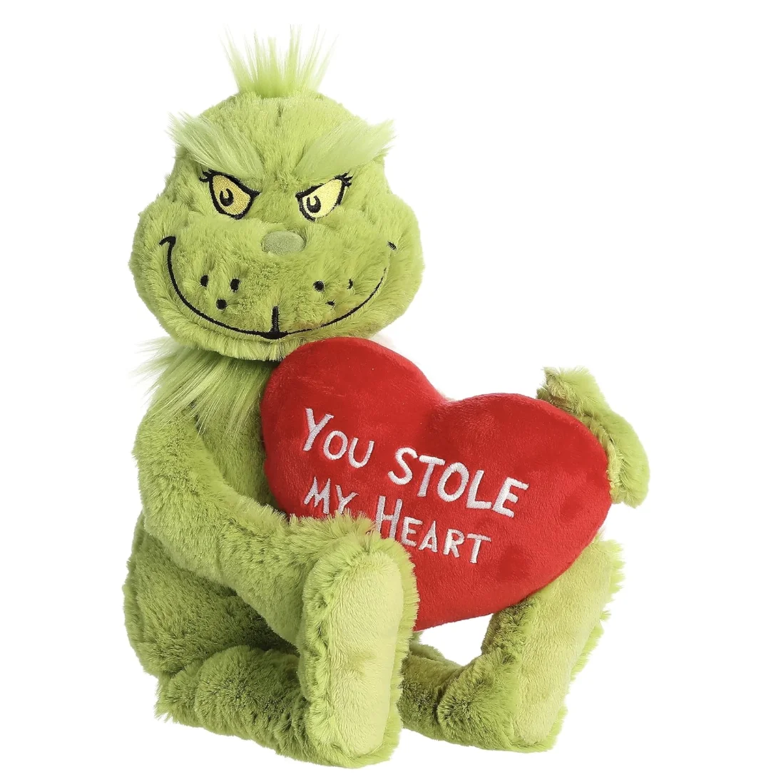 Grinch Stuffed Animal Plush Toy Doll Plush Toy Stuffed Animal Toy Collective Doll Christmas Decoration Gifts for Kids Boys Girls