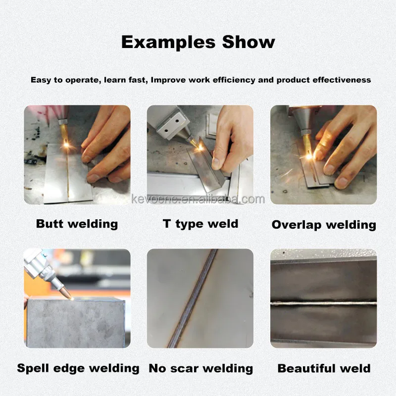 JNKEVO hand held mini spot laser welder welding machine 1000w 2000w for portable metal aluminum and stainless