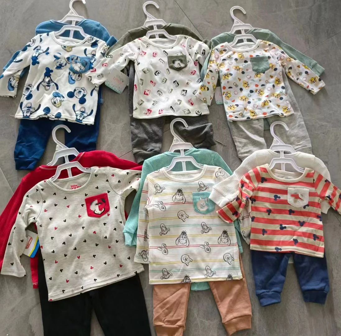 Wholesale Apparel stock from Bangladesh  Branded Cotton Baby Clothes Set  T-shirts and onesie Baby Clothing Set