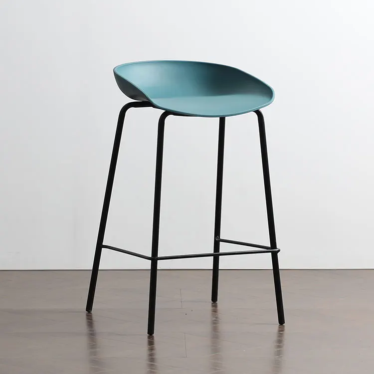 modern furniture sillas para plastic seat high tabouret metal bar chair stool