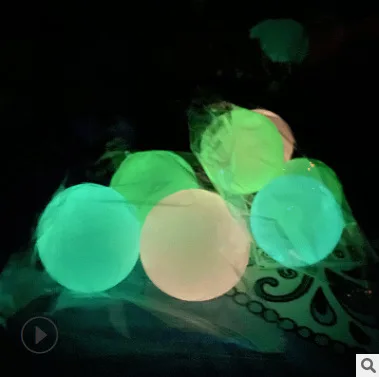 
Glow in Dark Stress Ceiling Balls Sticky Balls Stretchy Ball, Luminescent Fun Toys Home Depression Activity TPR 