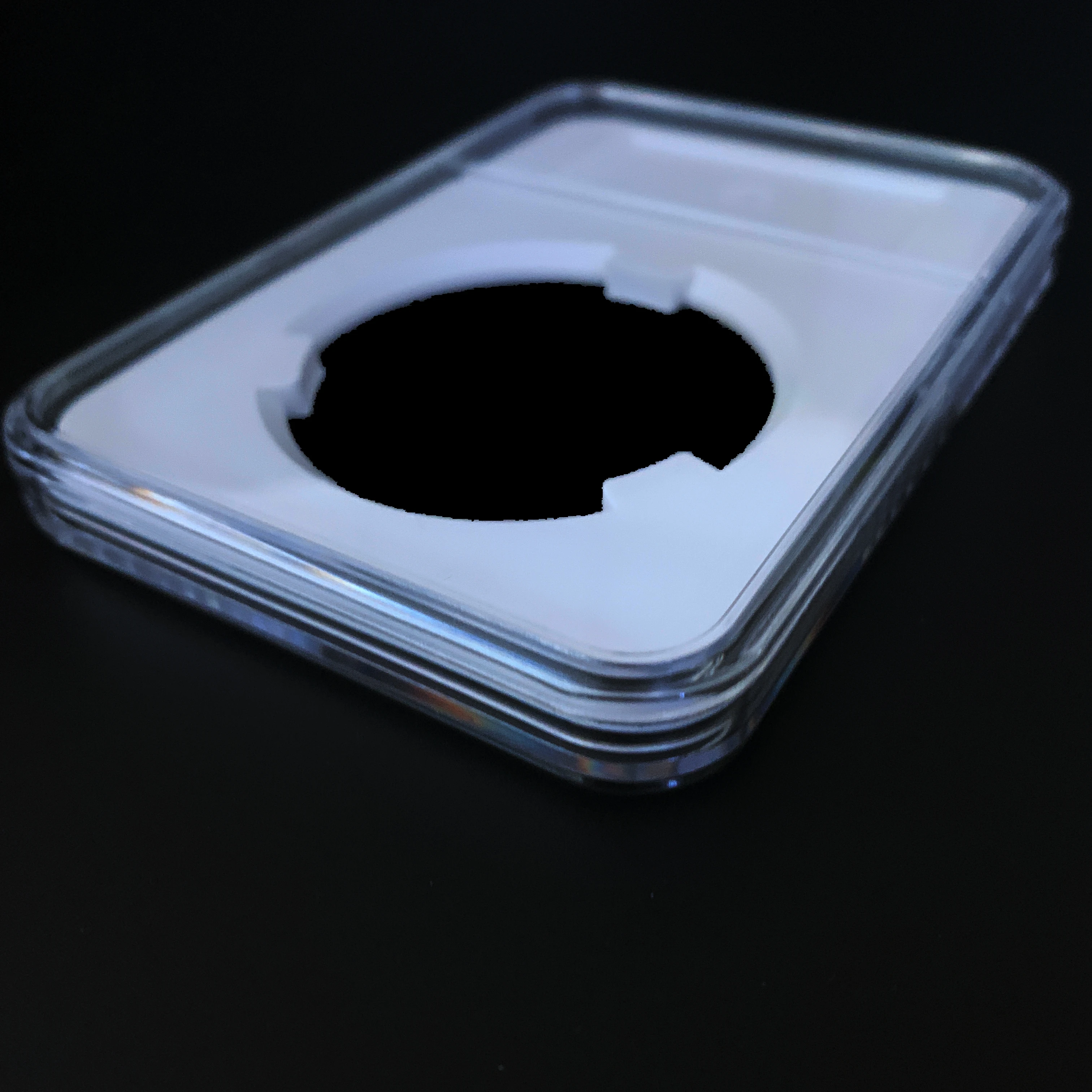 
Acrylic / PC Large Size Coin Display slab / 117 * 84 * 13MM / Large Commemorative Coin Collection Box 