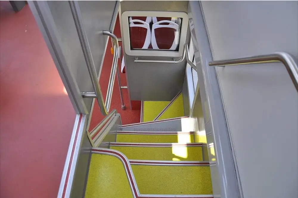 Двухслойный роскошный электрический автобус, новый энергосберегающий городской автобус, экскурсионный автобус