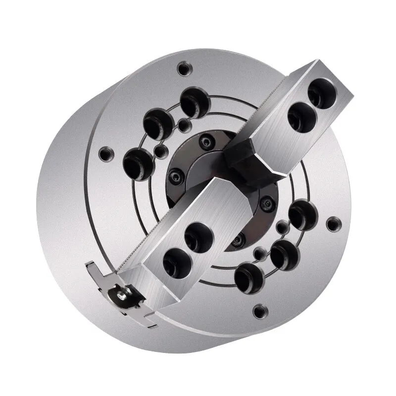 High Quality Factory Price 2 Jaw High Speed Large Thru Hole Chuck Plain Back Hollow Power Chuck