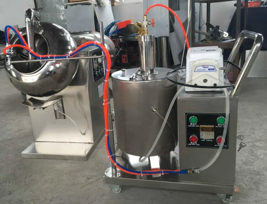 LPMIE  The chemical industry uses a coating machine to wrap the candy filling