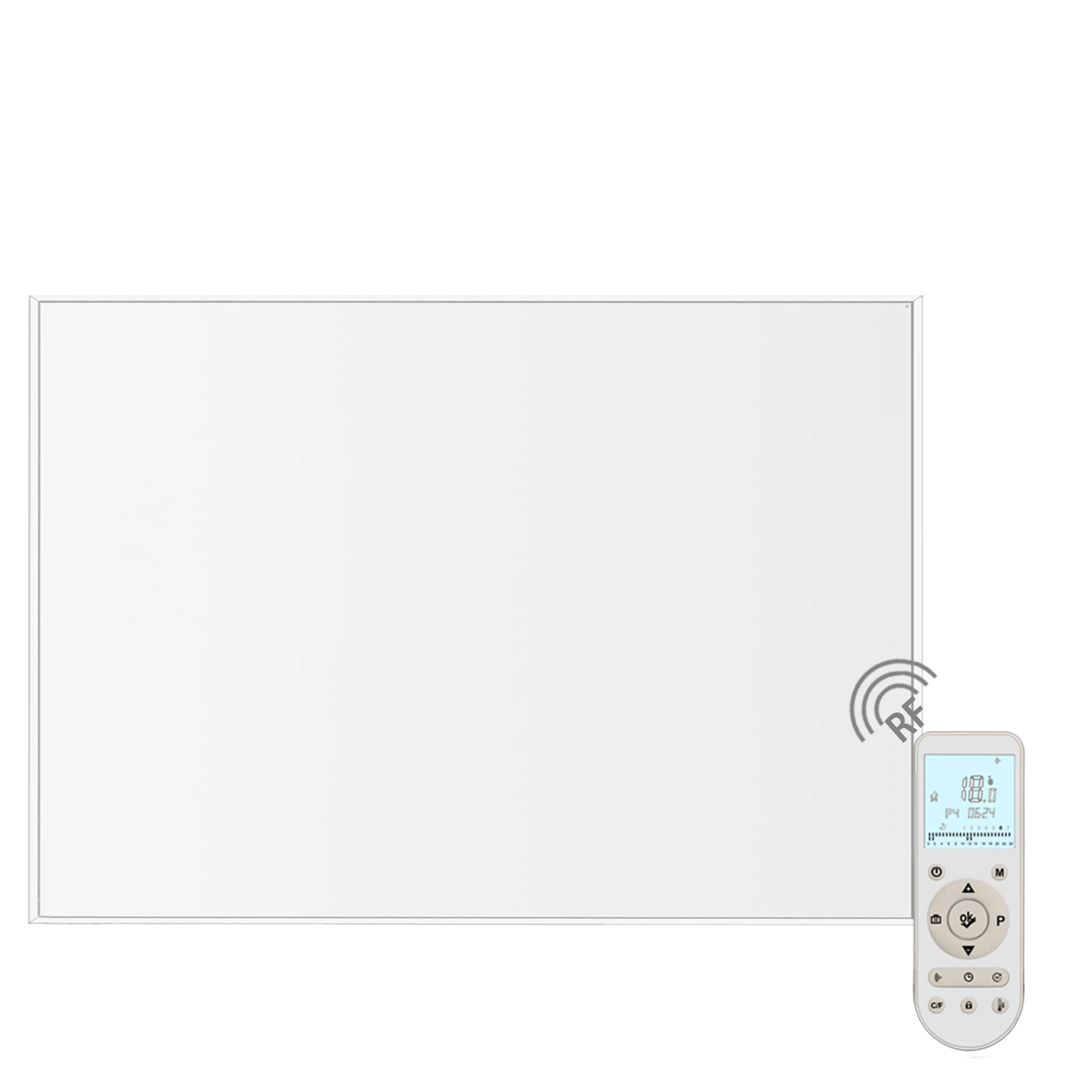 White wall mounted customize picture 24Hrs Digital timer 22 thickness aluminum housing infrared carbon crystal panel room heater