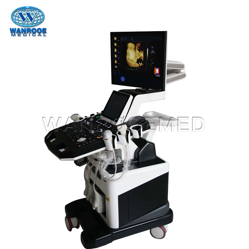 USC900 Trolley 4D Color Doppler 360 Ultrasound Probe Scanner Machine with Dual Display