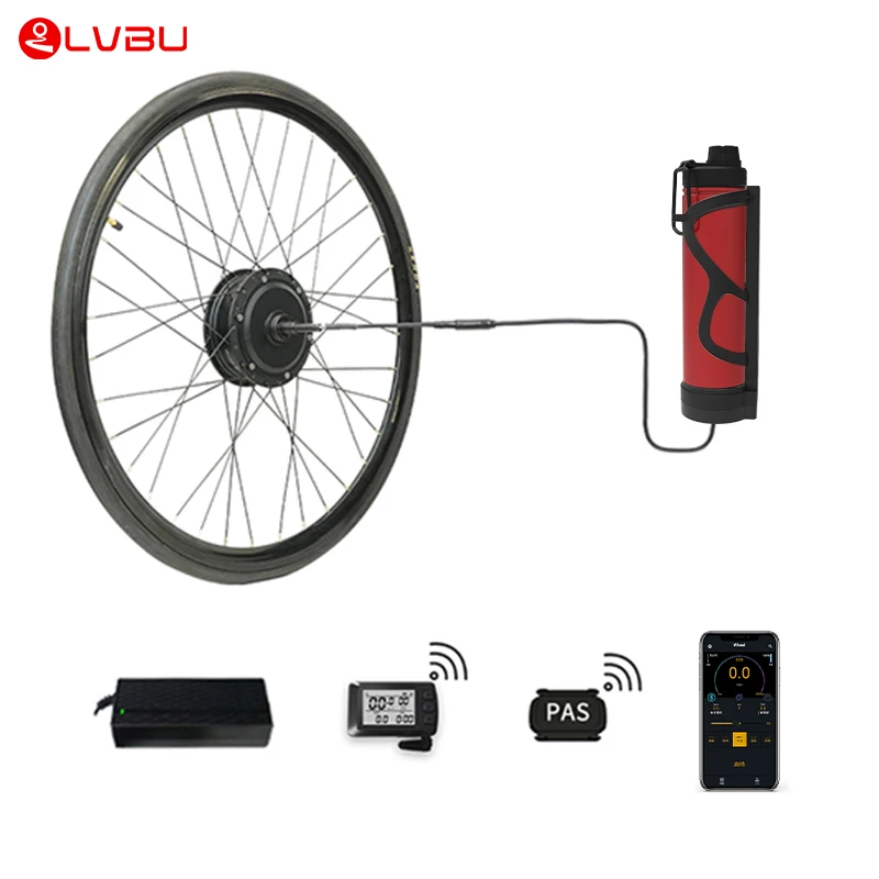 Front Rear Wheel 500W 350W 250W Electric Motor Bike Kit Manufacturers China For Bicycle With Throttle