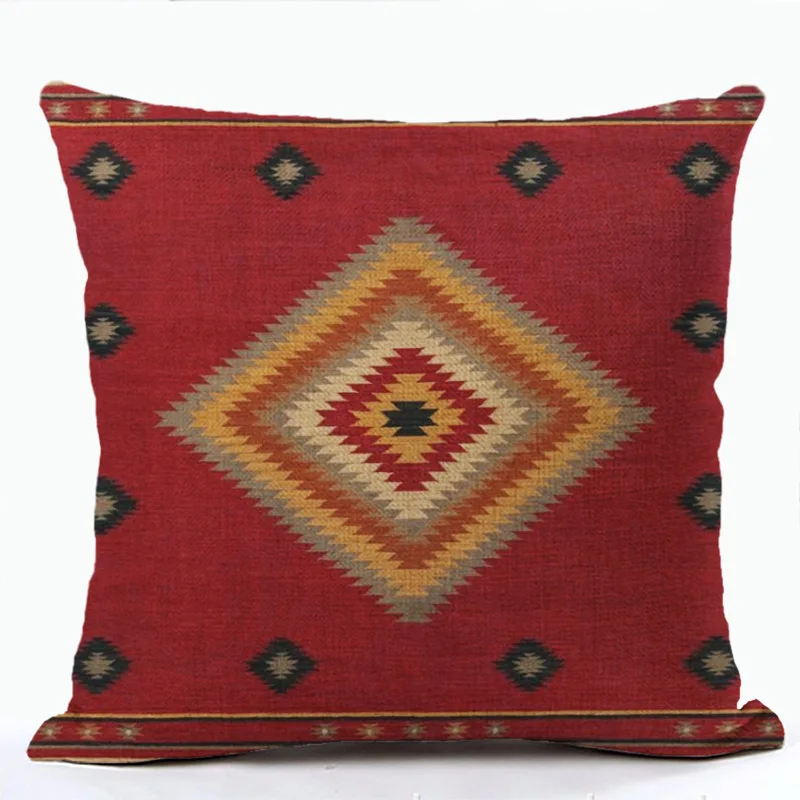 Amity Boho Throw Pillow Cover 45cmx45cm Morocco Pillow Case Ethnic Home Sofa Decorative Cushion Cover