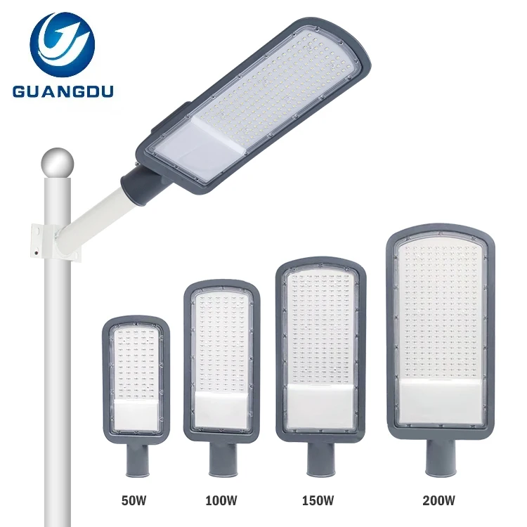 Оптовая Продажа с фабрики водонепроницаемый Ip65 наружный алюминиевый 50 Вт 100 150 200 светодиодный уличный фонарь