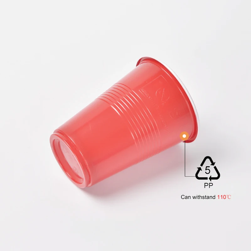 Disposable 16OZ 480ML Red Blue Plastic Cups  For Beer Pong Game  Party Drinking