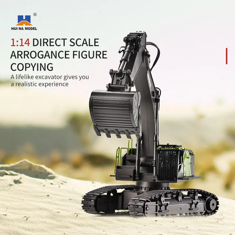 New Style Huina 593 Metal Radio Control Toy Vehicles RC Truck Axle Excavator Tractor Metal Architecture Toys