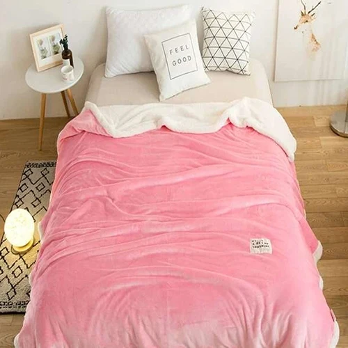 Amazon Hot Sale Red Plaid Flannel Blanket Home Leisure Blanket