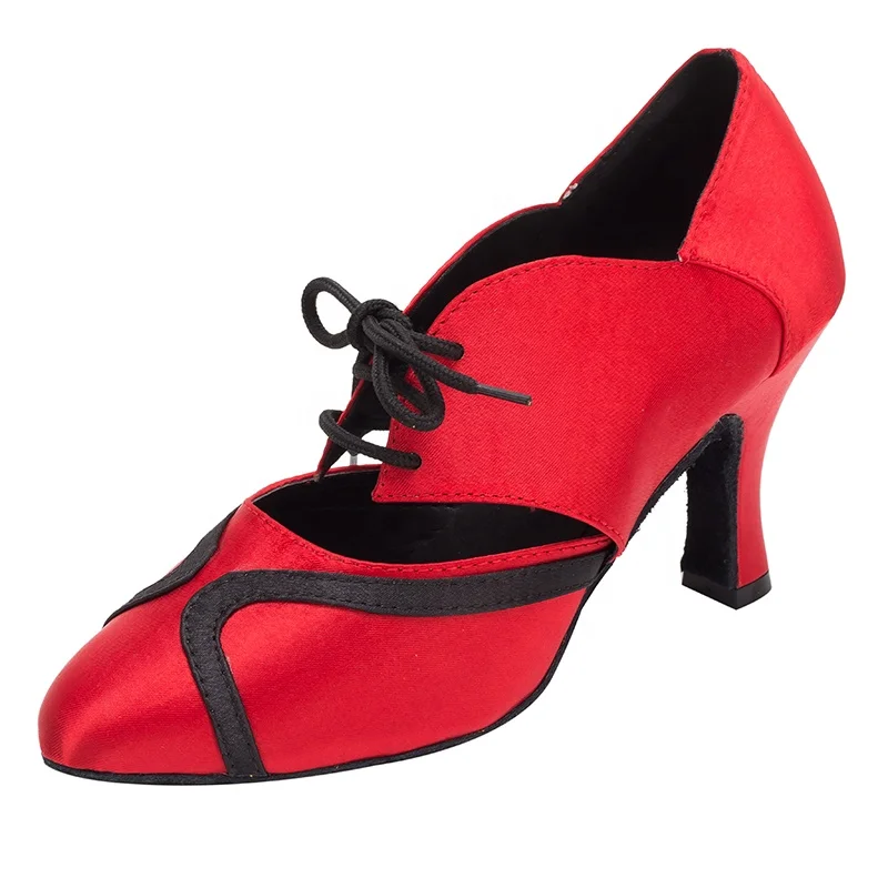 HW03 satin microfiber lining flamenco dance shoes