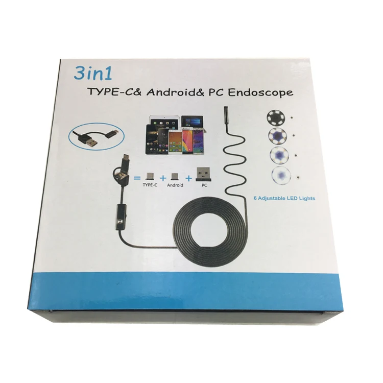 7MM 640*480 2M Soft Line Video Inspection Camera Inspection Camera Soft Endoscope Wifi Endoscope Ip67 Inspection Camera