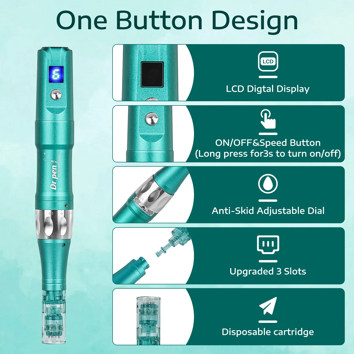 Tuying Wireless dr.pen A6S electric derma pen microneedling pen professional 2022