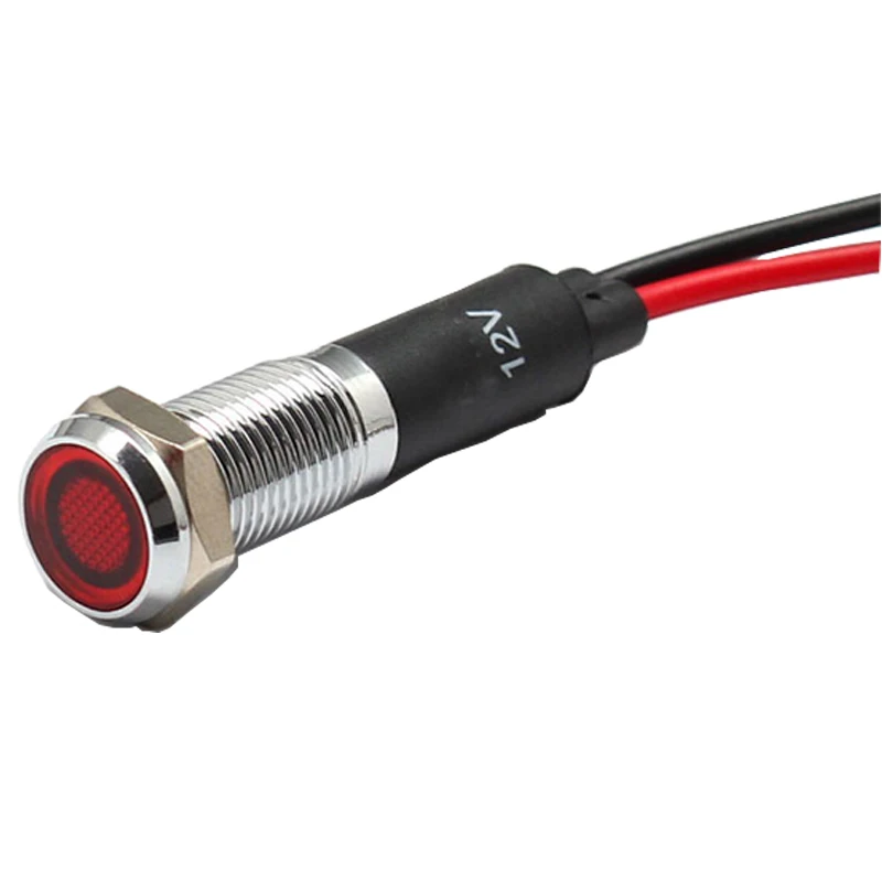 Professional metal Indicator Light For Oven Parts 12v 24v 220v red green yellow clear