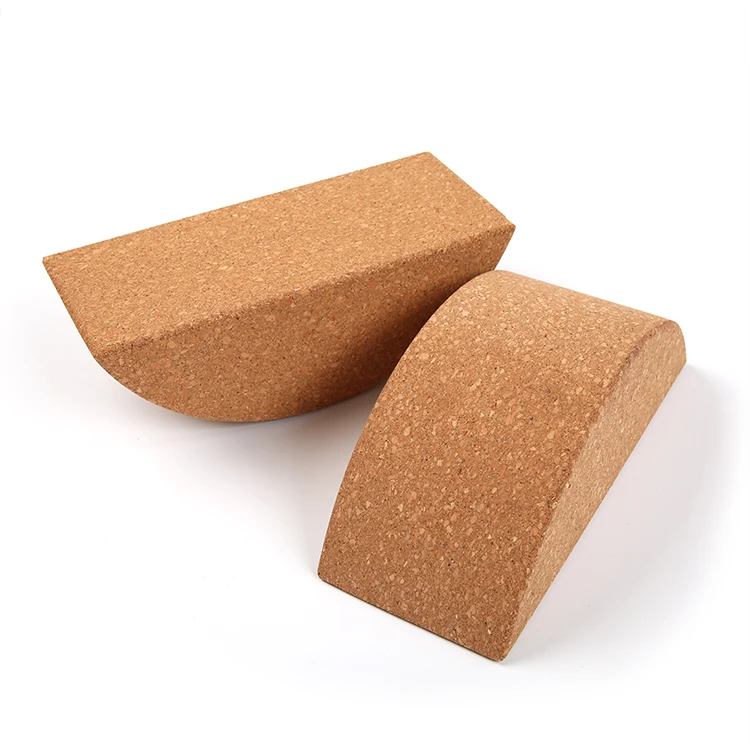  Wholesale 100% natural cork yoga block