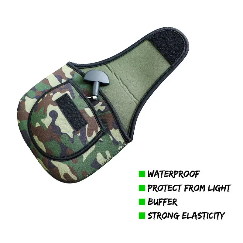 Custom Camouflage Durable Lure Protective Gear Cover Spinning Fishing Reel Bag
