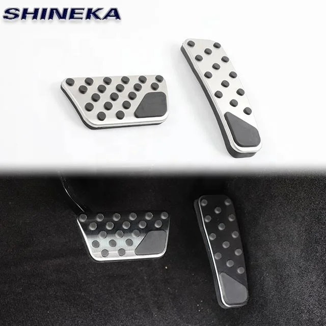 2022 Car Accessories Stainless Steel Rubber Car Gas And Brake Pedal Cover For Dodge Charger Chrysler 300 Challenger 2009+