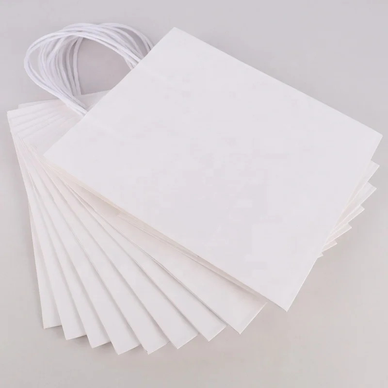 Retail Coffee Shop Takeout Paper Bag with Handle Coffee Tea Juice Packaging Paper Bags Hot Selling Colorful Printing Kraft Paper