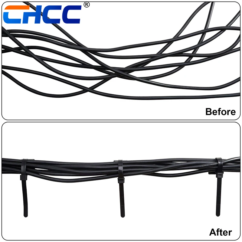 Various Sizes Nylon 6 6 Self Locking Cable Tie Plastic Zip ties cable Clamp PA66 Big Factory In China Supplier 3.6*200mm