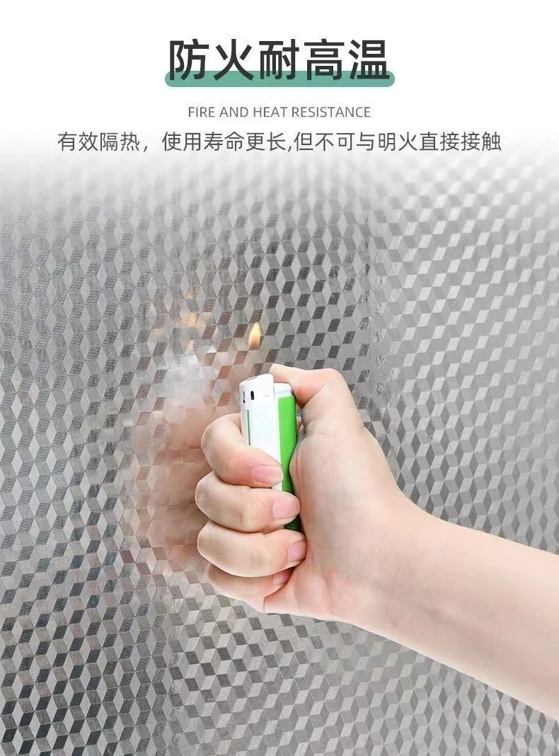 Kitchen wallpaper stickers hot selling designs self adhesive aluminum foil PVC wallpaper for kitchen