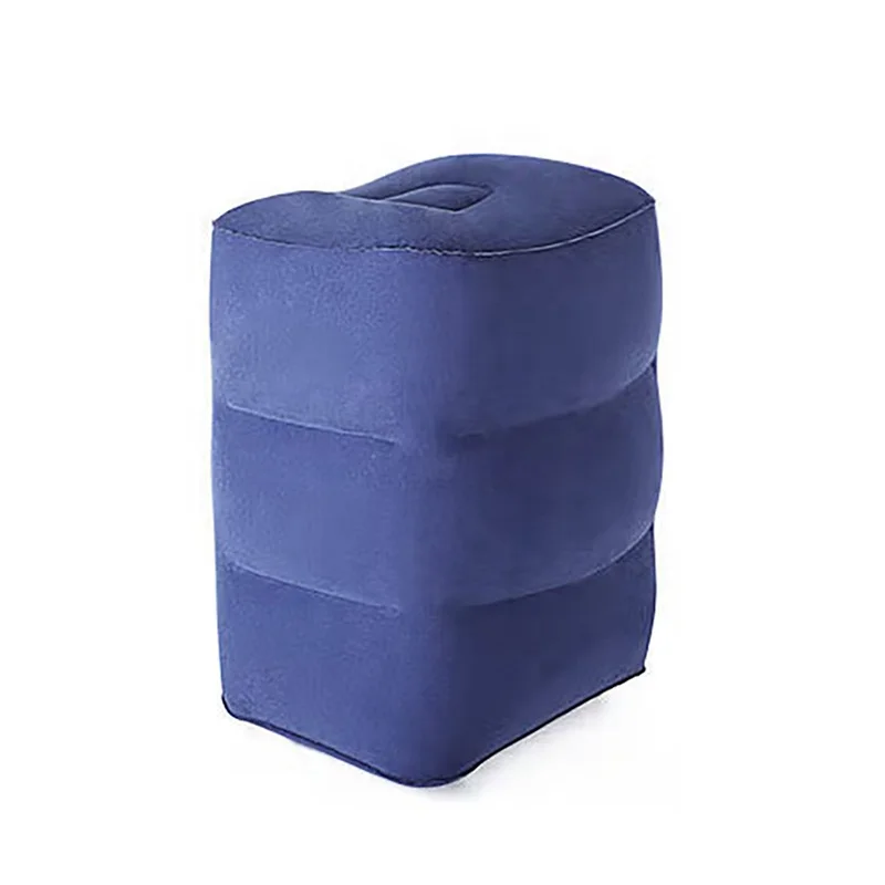 Factory Custom Wholesale  Car Leg Pillow  Inflatable Travel Footrest Pillow Can Be Used As A Stool