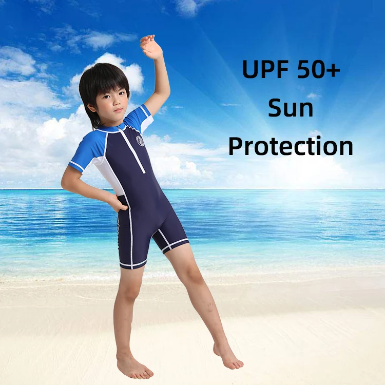 Baby Toddler Girls And Boy Long Sleeve Swimsuit Custom RashGuard Kids Rash Guard Sunsuit For Kids