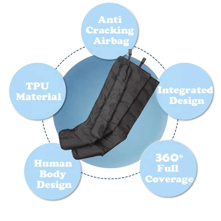 Compression Pressure Therapy Recovery Boots Foot Massager Air Compress Air Bag Compression Leg Massager