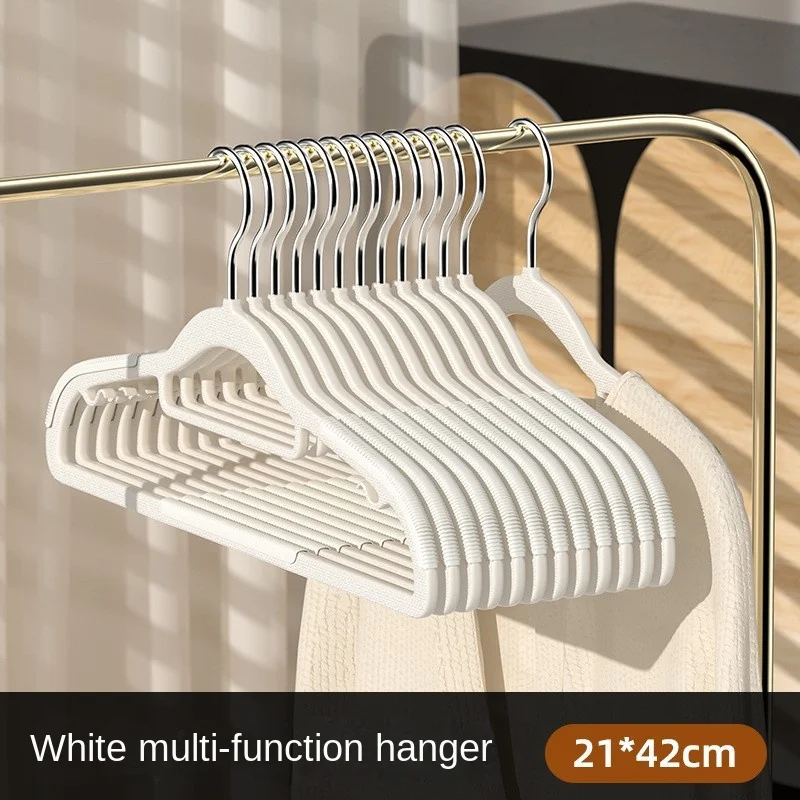 Ledol Multi-functional non-slip coat hanger to organize and store dry and wet dual-use trackless coat hanger
