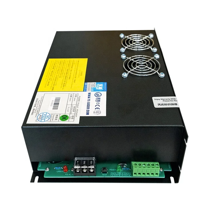 Yongli Hot Product 2023 130w 150w 110v 220v laser cutter power supply for co2 laser tube