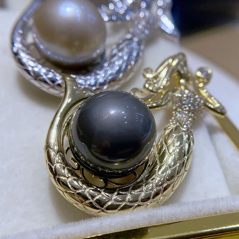 12-13mm AAA Flat Round Edison Pearl Cultured Freshwater Pearl Pendant For Jewelry Making 1 buyer