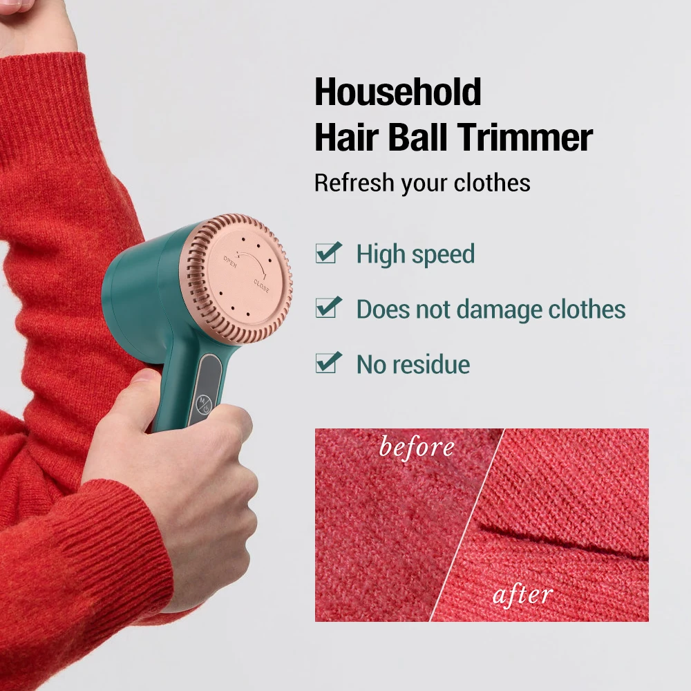 Cordless Rechargeable Clothing Sweater Fabric Shaver Hair Ball Trimmer Portable Electric Lint Remover